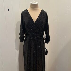 Focus by Shani Black Sequin Dress